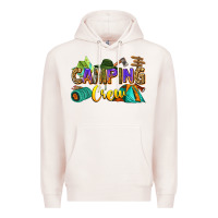 Pale Pink camping crew Premium Hoodie - Zillion Design Studio