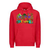 Red camping crew Premium Hoodie - Zillion Design Studio