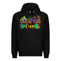 Black camping crew Premium Hoodie - Zillion Design Studio