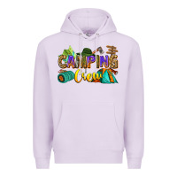 Lilac camping crew Premium Hoodie - Zillion Design Studio