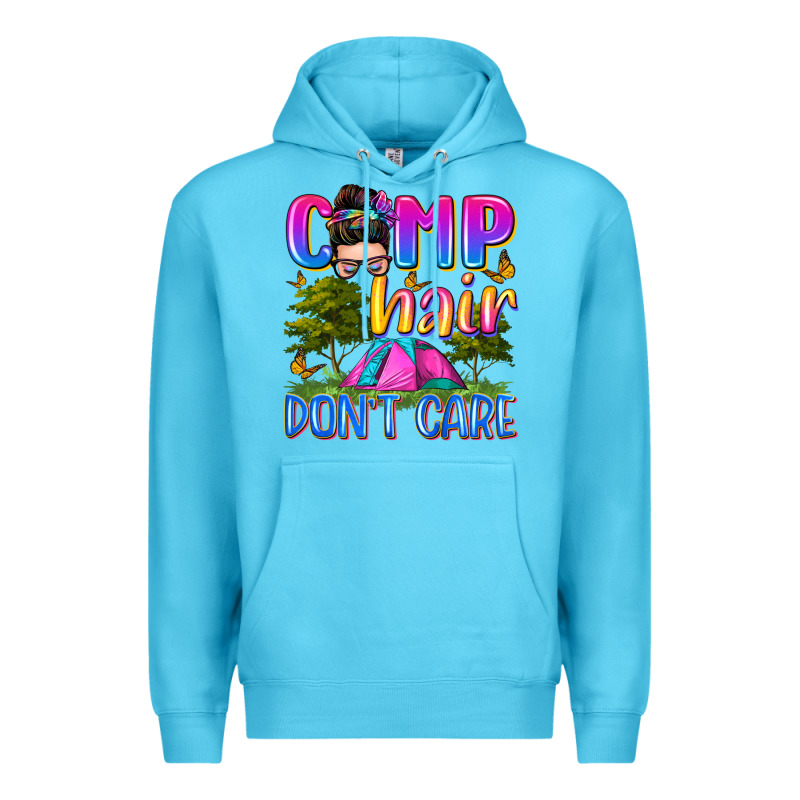 Camp Hair Don't Care Premium Hoodie by Zillion Design Studio | Teevron