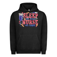 Pigment Black sleep all day nurse all night Urban Hoodie - texasbilliewilder
