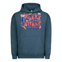Pigment Midnight Navy sleep all day nurse all night Urban Hoodie - texasbilliewilder