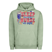 Pigment Oil Green sleep all day nurse all night Urban Hoodie - texasbilliewilder