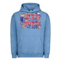 Pigment Pebble Blue sleep all day nurse all night Urban Hoodie - texasbilliewilder