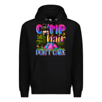 Black camp hair don't care Premium Hoodie - Zillion Design Studio