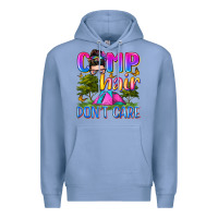 Colony Blue camp hair don't care Premium Hoodie - Zillion Design Studio