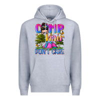 Heather Grey camp hair don't care Premium Hoodie - Zillion Design Studio