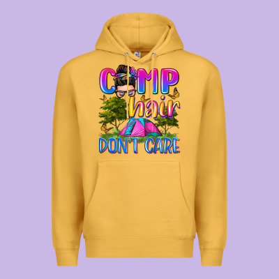 Camp Hair Don't Care Premium Hoodie Designed By Zillion Design Studio