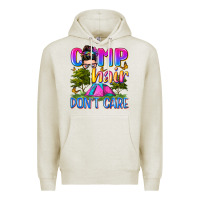 Oatmeal Heather camp hair don't care Premium Hoodie - Zillion Design Studio