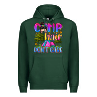 Sports Green camp hair don't care Premium Hoodie - Zillion Design Studio
