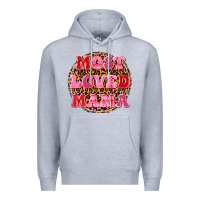 Heather Grey most loved mama Premium Hoodie - texasbilliewilder