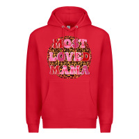 Red most loved mama Premium Hoodie - texasbilliewilder