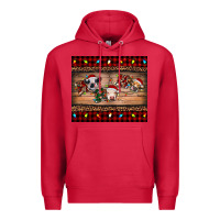 Cardinal hohoho christmas cows Premium Hoodie - RanaPortraitStore