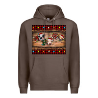 Coffee hohoho christmas cows Premium Hoodie - RanaPortraitStore