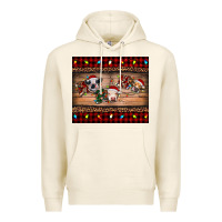 Tofu hohoho christmas cows Premium Hoodie - RanaPortraitStore