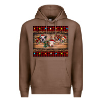 Chestnut hohoho christmas cows Premium Hoodie - RanaPortraitStore