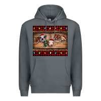 Rock hohoho christmas cows Premium Hoodie - RanaPortraitStore