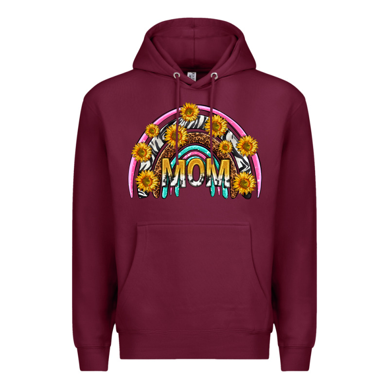 Mom With Sunflower Rainbow Mothers Day Premium Hoodie by texasbilliewilder | Teevron