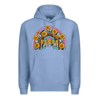 Colony Blue mom with sunflower rainbow mothers day Premium Hoodie - texasbilliewilder