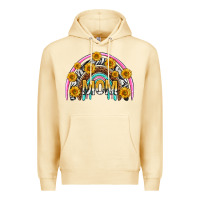 Pina Colada mom with sunflower rainbow mothers day Premium Hoodie - texasbilliewilder