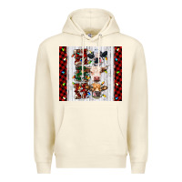 Ho Ho Ho Christmas Cow Premium Hoodie | Teevron