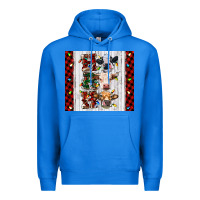 True Royal ho ho ho christmas cow Premium Hoodie - RanaPortraitStore