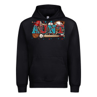 Black aunt baseball Urban Hoodie - Zillion Design Studio