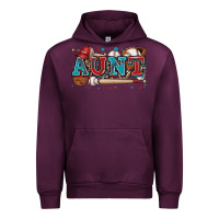 Mauve Wine aunt baseball Urban Hoodie - Zillion Design Studio