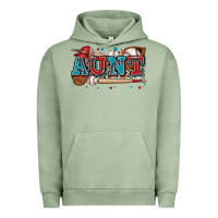 Pigment Oil Green aunt baseball Urban Hoodie - Zillion Design Studio