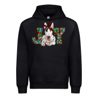 Black Christmas joy bull terrier Urban Hoodie - RanaPortraitStore