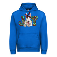 Cobalt Christmas joy bull terrier Urban Hoodie - RanaPortraitStore