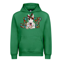 Emerald Christmas joy bull terrier Urban Hoodie - RanaPortraitStore