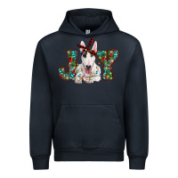 Navy Christmas joy bull terrier Urban Hoodie - RanaPortraitStore