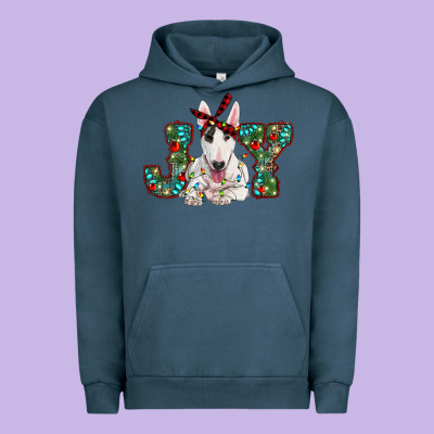Christmas Joy Bull Terrier Urban Hoodie Designed By Ranaportraitstore