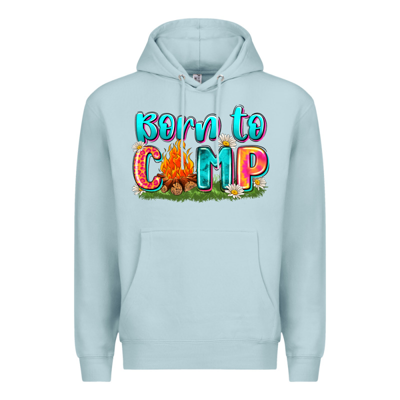 Born To Camp Premium Hoodie by Zillion Design Studio | Teevron
