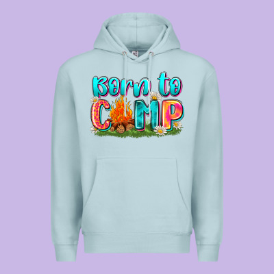 Born To Camp Premium Hoodie Designed By Zillion Design Studio