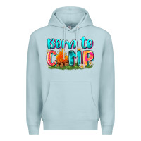Blue Mist born to camp Premium Hoodie - Zillion Design Studio