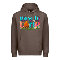 Coffee born to camp Premium Hoodie - Zillion Design Studio