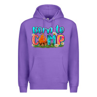 Purple born to camp Premium Hoodie - Zillion Design Studio