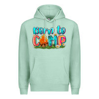 Seafoam born to camp Premium Hoodie - Zillion Design Studio