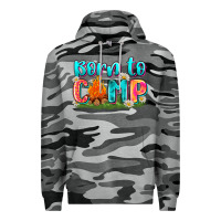 Slate Camo born to camp Premium Hoodie - Zillion Design Studio
