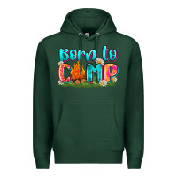Sports Green born to camp Premium Hoodie - Zillion Design Studio