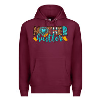 Burgundy mother hustler Premium Hoodie - texasbilliewilder