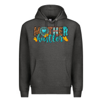 Charcoal Heather mother hustler Premium Hoodie - texasbilliewilder