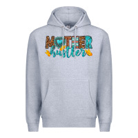 Heather Grey mother hustler Premium Hoodie - texasbilliewilder
