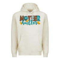 Oatmeal Heather mother hustler Premium Hoodie - texasbilliewilder