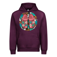 Mauve Wine western crocin Urban Hoodie - texasbilliewilder