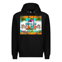 Black born to camp Premium Hoodie - Zillion Design Studio