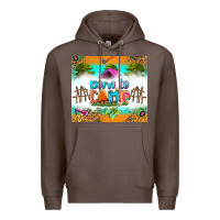 Coffee born to camp Premium Hoodie - Zillion Design Studio